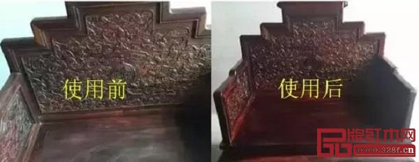 擦核桃油前后对比图