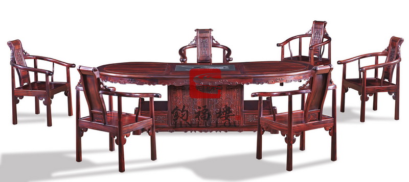 腰形茶台